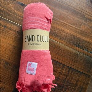 Vibrant Coral Cotton Towel